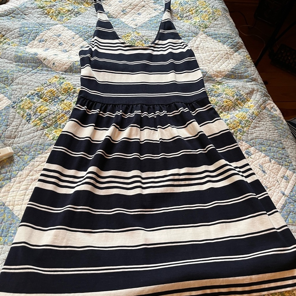 JCrew M Striped Sundress